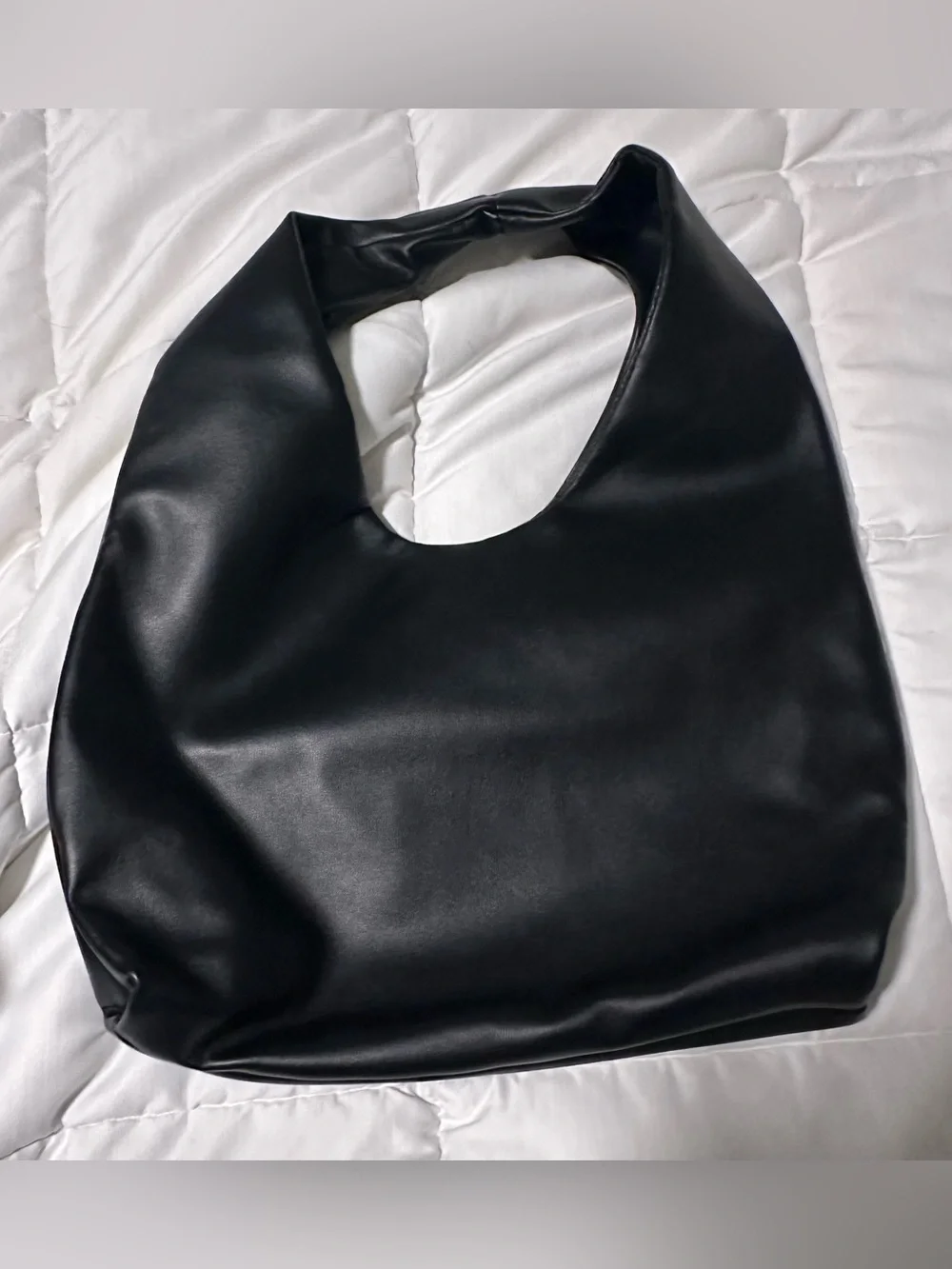 Tony Bianco Black Slouchy Oversized Shoulder Bag